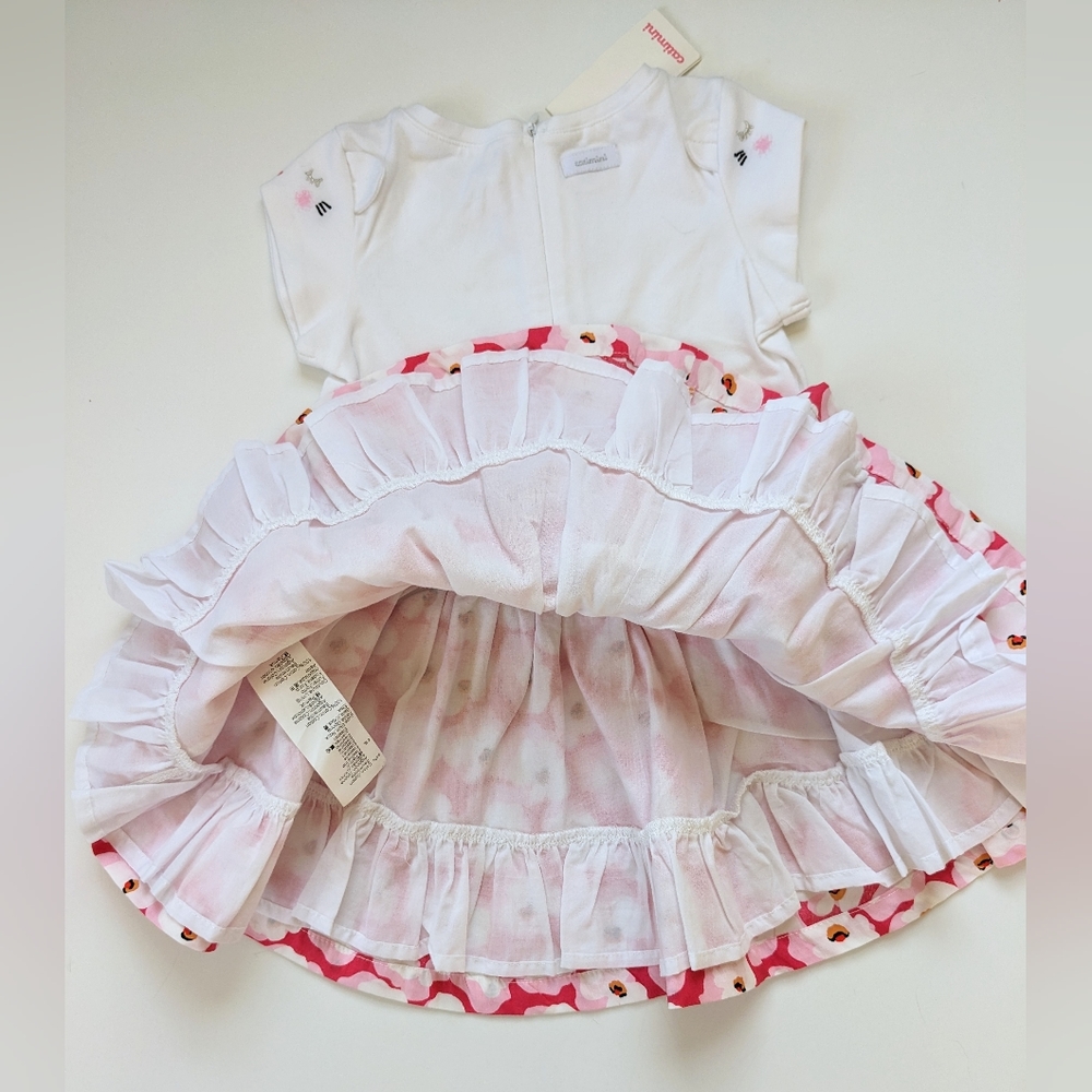 NWT Catimini cherry blossom dress - Picture 4 of 7